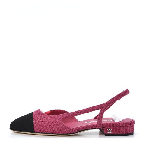 chanel sling back pink|chanel cap toe slingback flats.